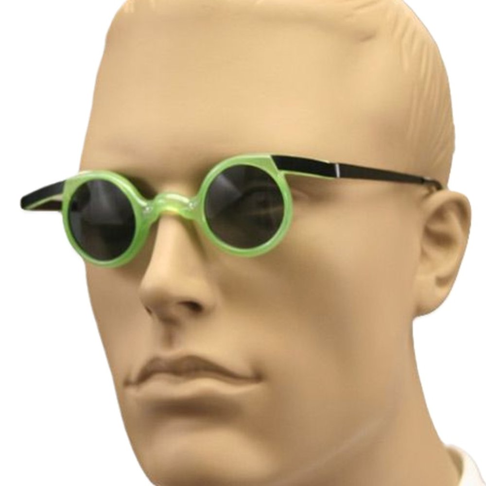 Funky MAD SCIENTIST Green Adult Costume Party Glasses Steampunk Cosplay Goggles